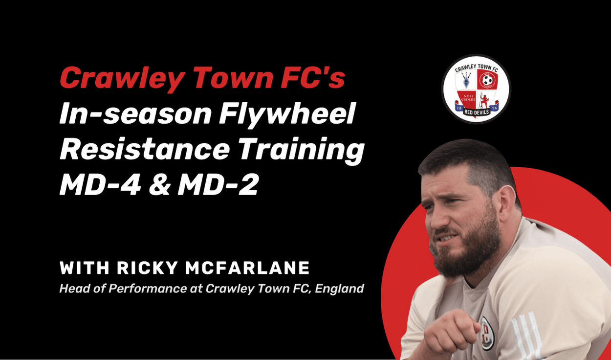 Crawley Town FC's In-season Flywheel resistance training MD-4 & MD-2